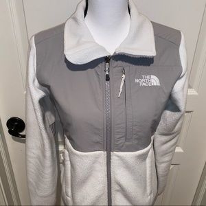 Size XS White & Gray North Face Jacket